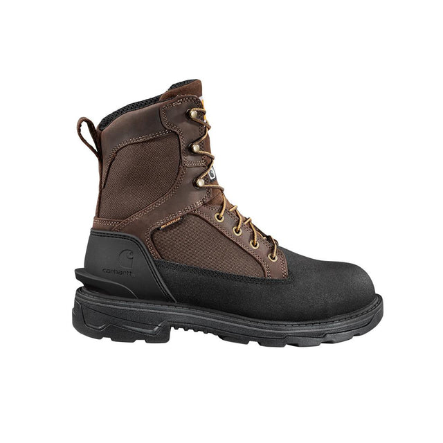 Carhartt 8" Ironwood Waterproof Insulated Alloy Toe Work Boot Dark Brown/Black FT8509-M side