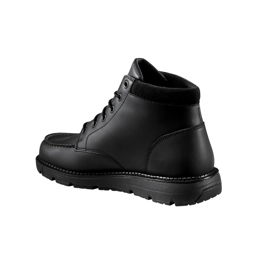 5" Millbrook Moc Toe Wedge Soft Toe Boot Black