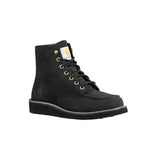 Carhartt 6" Women's Moc Toe Wedge Soft Toe Boot Black Nubuck FW6141-W FW6141-W angle view