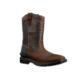 Carhartt 11" Montana Soft Toe Waterproof Square Toe Wellington Pull-On Boot Dark Brown FQ1065-M angle view