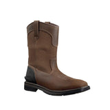 Carhartt 11" Montana Steel-Toe Water Resistant Square Toe Wellington Pull-On Work Boot Brown FQ1284-M angle view