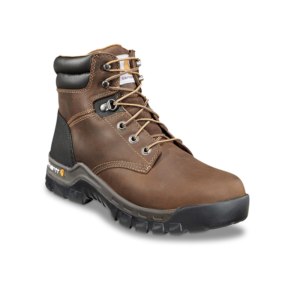 Carhartt 6" Rugged Flex Composite Toe Work Boot Brown CMF6366 angle view