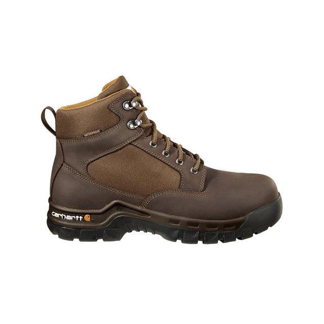 Carhartt 6" Rugged Flex Waterproof Soft Toe Work Boot Dark Brown FF6013 side