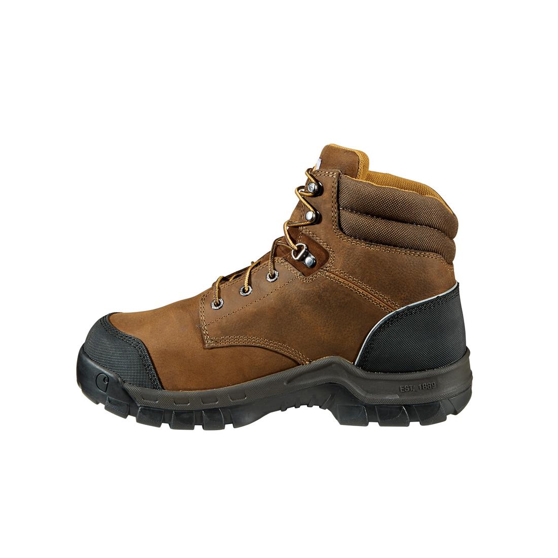 Carhartt 6" Rugged Flex Waterproof MG Composite Toe Work Boot Brown CMF6720 medial view