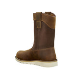 10" Wellington Soft-Toe Waterproof Wedge Pull-On Boot Brown