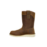 Carhartt 10" Wellington Wedge Steel-Toe Waterproof Pull-On Work Boot Brown FW1232-M medial view