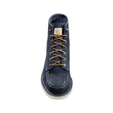 6" Moc Toe Wedge Soft Toe Boot Navy