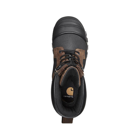 Carhartt 10" Yukon Pac Composite-Toe Waterproof Insulated Work Boot Brown/Black CMC1259 upper view