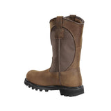 10" Women's Traditional Welt Soft-Toe Waterproof Wellington Pull-On Boot Brown