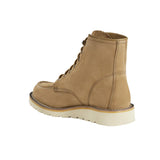 6" Women's Moc Toe Wedge Soft Toe Boot Coyote