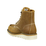 6" Women's Waterproof Moc Wedge Steel Toe Work Boot Light Brown