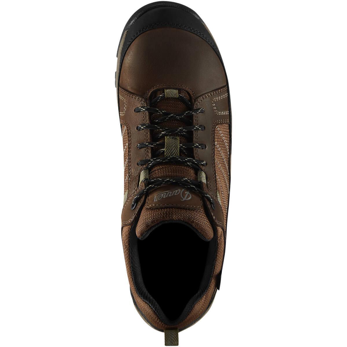 Danner Riverside 3" Work Shoe Brown/Green WP 15343 Back Image