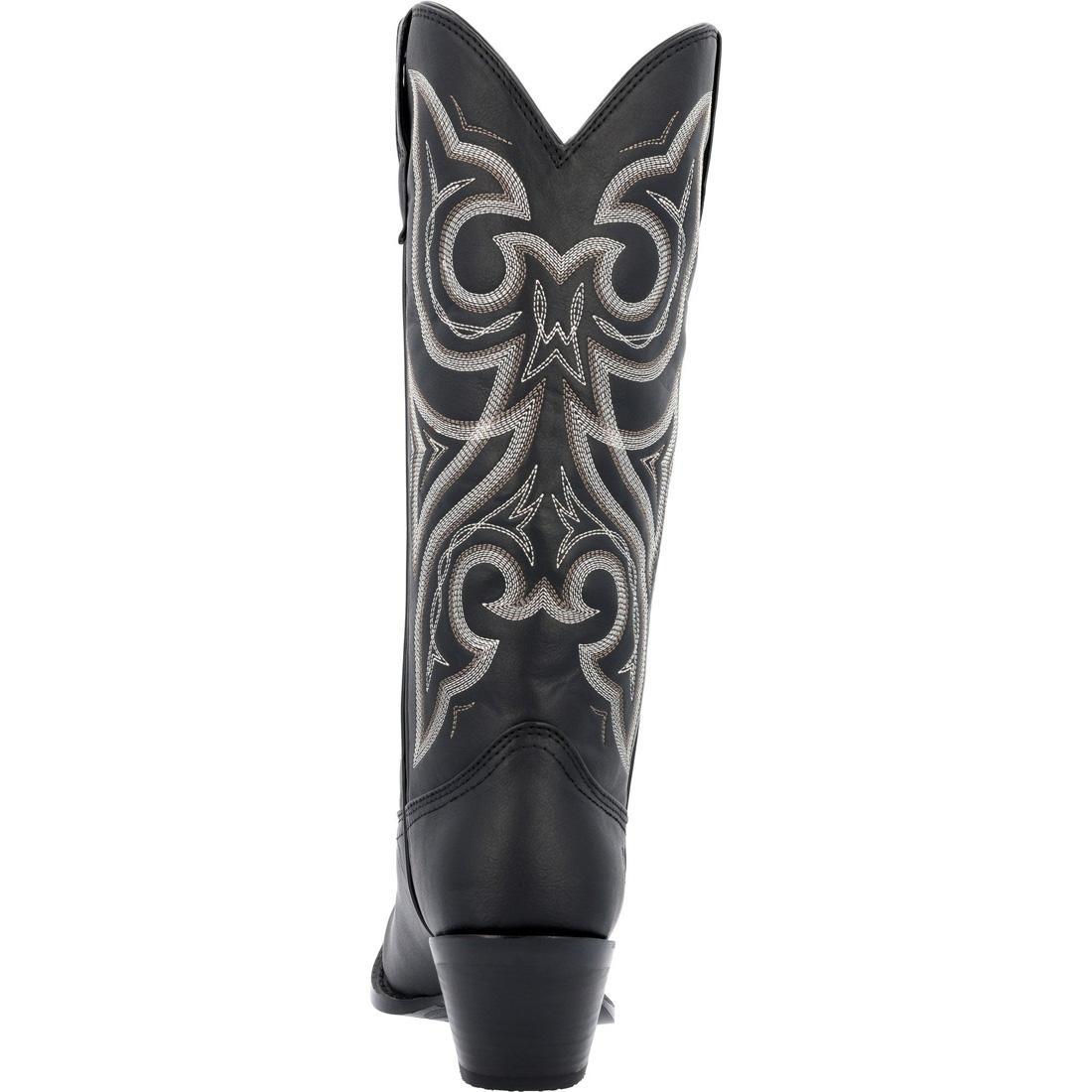 Women's Crush by Durango Black Beauty Western Boot DRD0450 Heel View