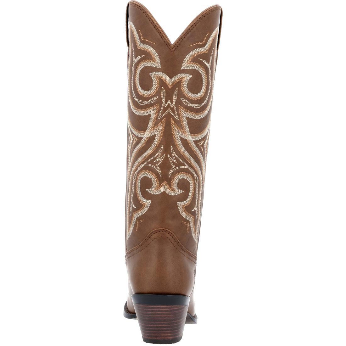 Women's Crush by Durango Milk Chocolate Western Boot DRD0451 Heel View