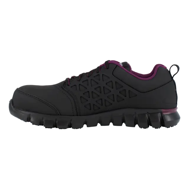 Women's Sublite Cushion Work Athletic Composite Toe Black/Plum