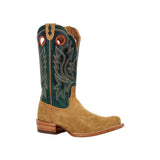 PRCA Roughout Western Boot Goldenrod And Deep Teal DDB0465 Side View