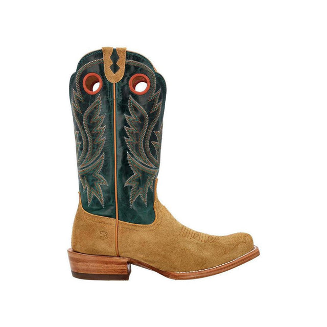 PRCA Roughout Western Boot Goldenrod And Deep Teal DDB0465 Profile View