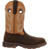 Georgia Boot Carbo-Tec FLX 11" Waterproof Pull On Work Boot Brown-Orange GB00671 Image