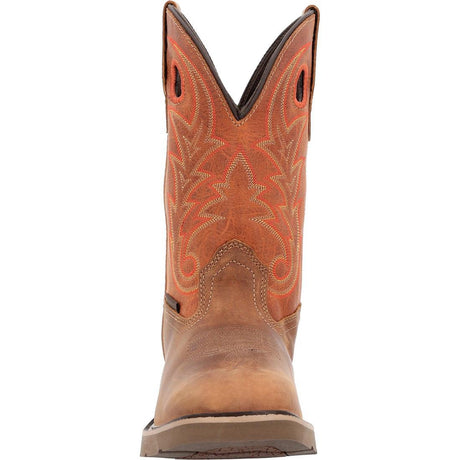 Georgia Boot Core 37 Western 11" Waterproof Pull-On Work Boot Brown Rust GB00693 Front Image