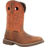 Georgia Boot Core 37 Western 11" Waterproof Pull-On Work Boot Brown Rust GB00693 Side Image