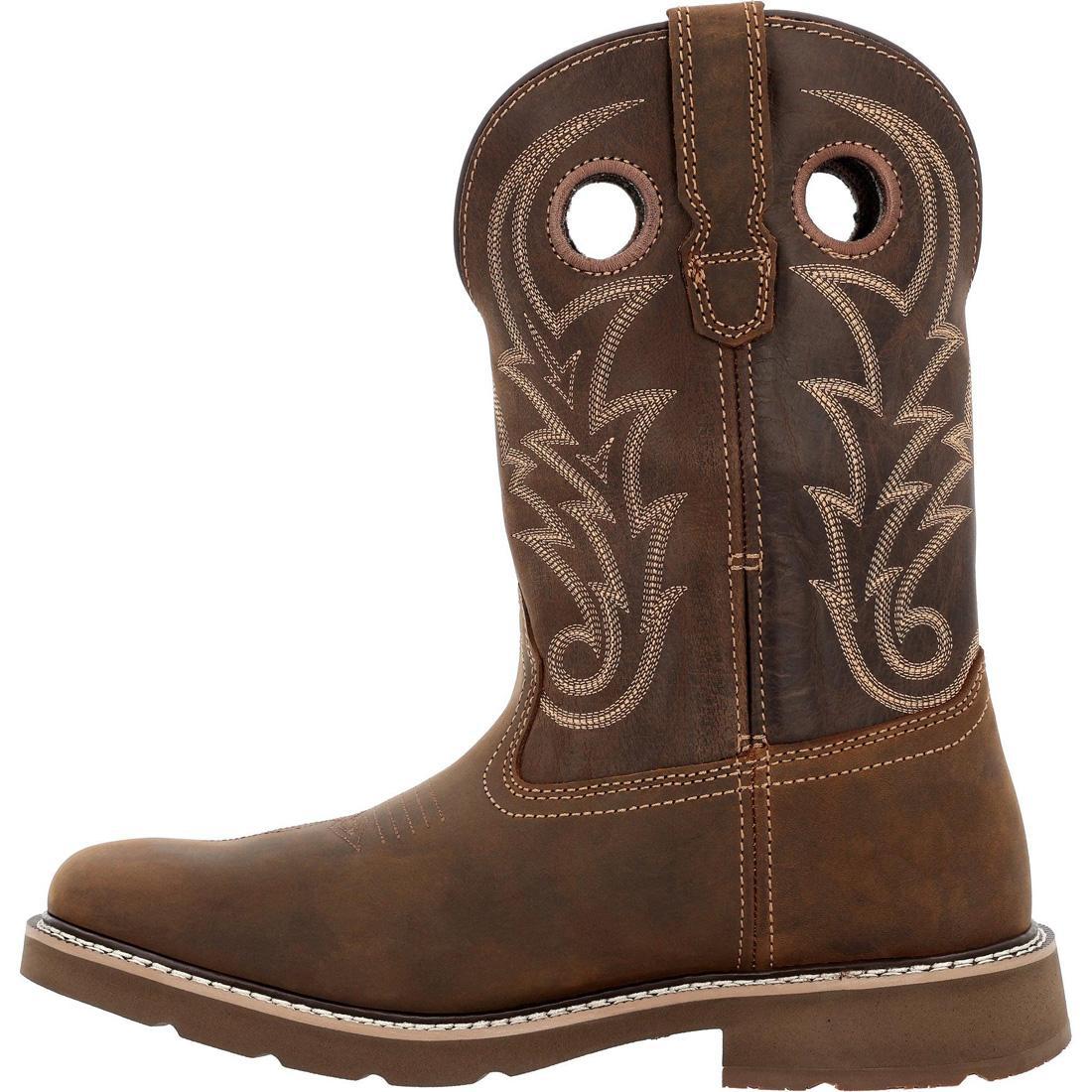 Georgia Boot Core 37 Western 11" Waterproof Pull-On Work Boot GB00691 At Steel Toes