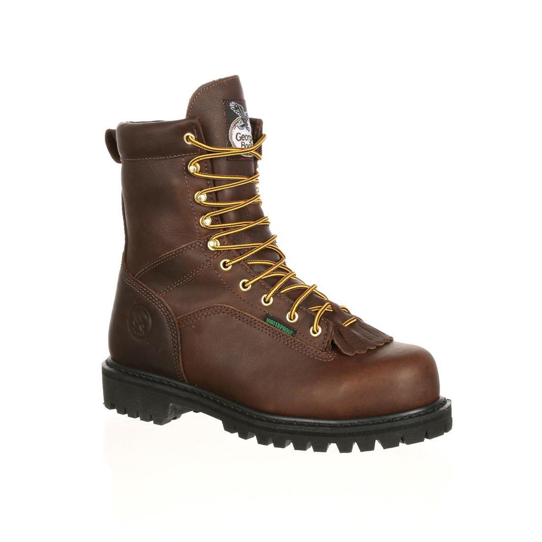 Georgia Boot Lace-to-Toe Waterproof Work Boot G8041 Side Image