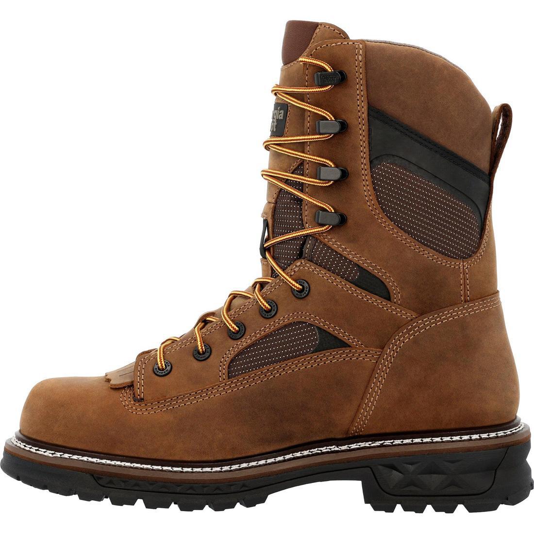 Georgia Boot LTX Logger 9" Nano Composite Toe Waterproof Work Boot GB00669 At Steel Toes