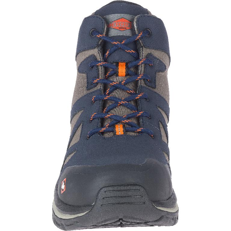 Fullbench Speed Mid Men's Carbon-Fiber Work Boots Navy-Men's Work Boots-Merrell-Steel Toes