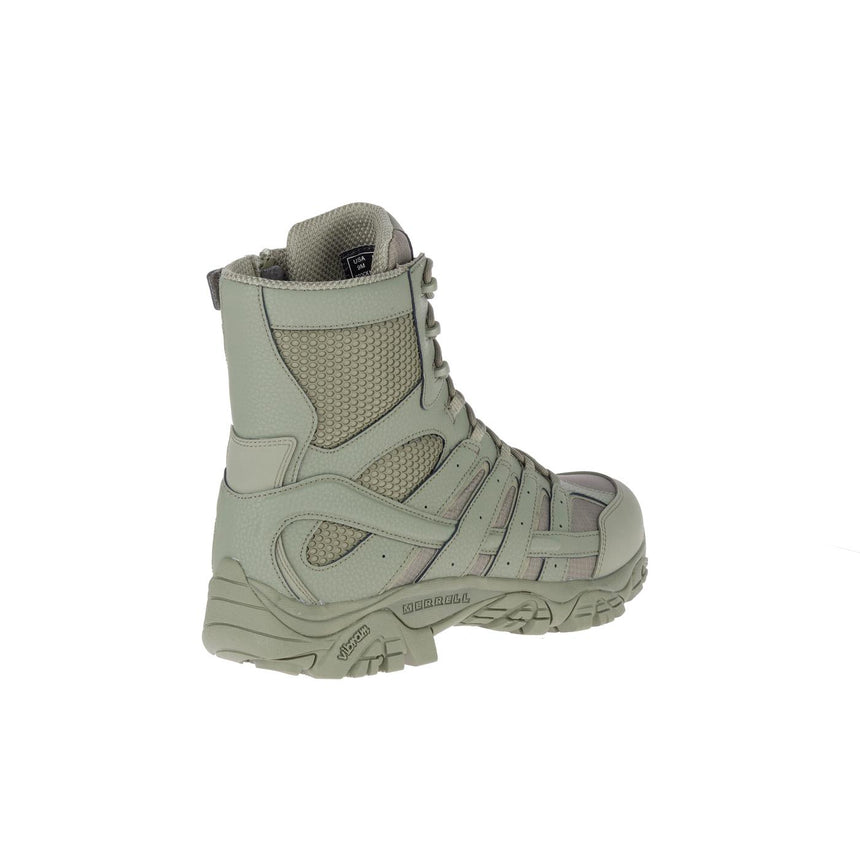 Moab 2 8" Men's Tactical Work Boots Tactical Sage Green-Men's Tactical Work Boots-Merrell-Steel Toes