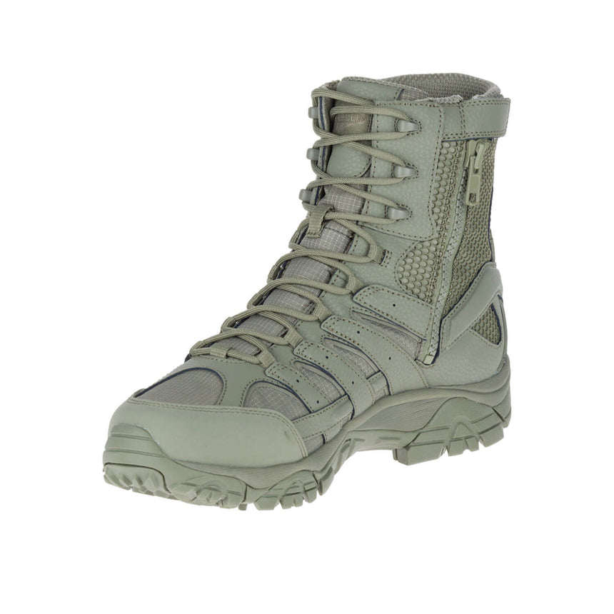 Moab 2 8" Men's Tactical Work Boots Wp Tactical Sage Green-Men's Tactical Work Boots-Merrell-Steel Toes