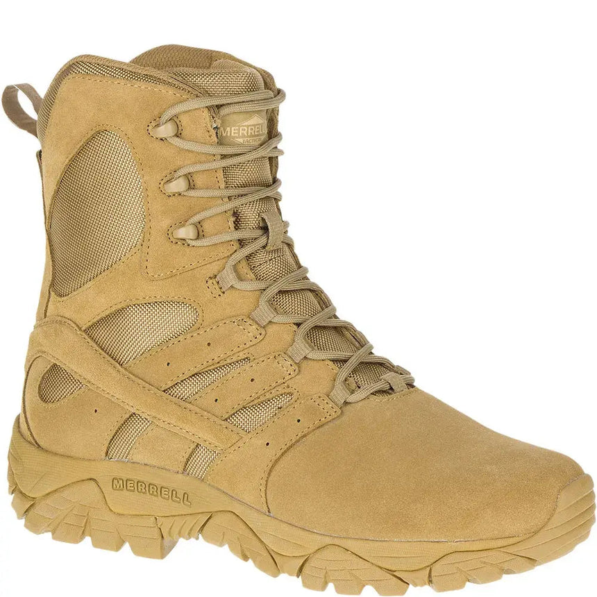 Moab 2 Defense Men's Tactical Work Boots Coyote-Men's Tactical Work Boots-Merrell-Steel Toes