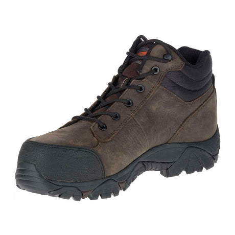 Moab Rover Mid Men's Composite-Toe Work Shoes Wp Espresso-Men's Work Shoes-Merrell-Steel Toes