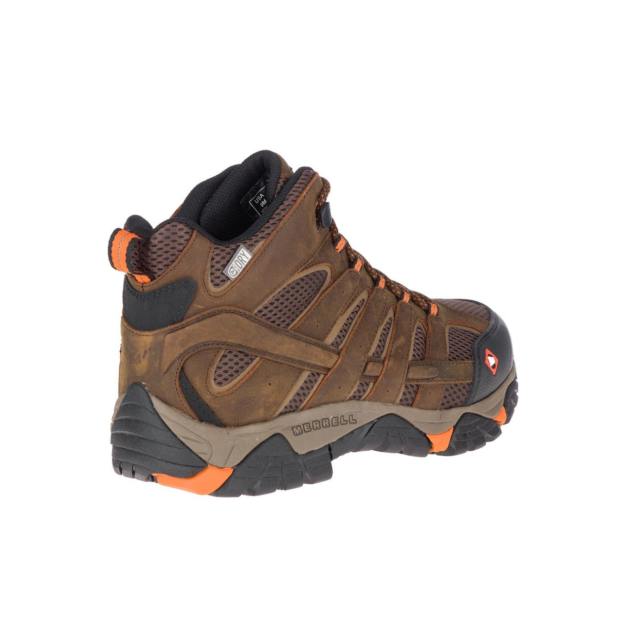 Moab Vertex Mid Men's Work Boots Wp Sr Clay-Men's Work Boots-Merrell-Steel Toes