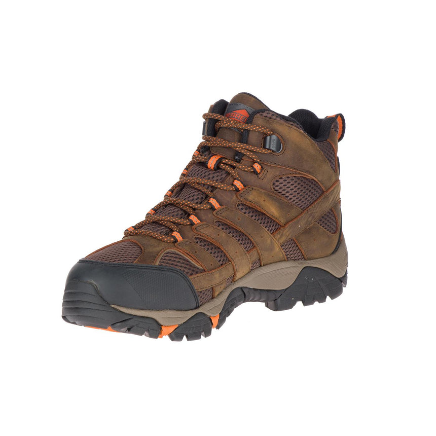 Moab Vertex Mid Men's Work Boots Wp Sr Clay-Men's Work Boots-Merrell-Steel Toes