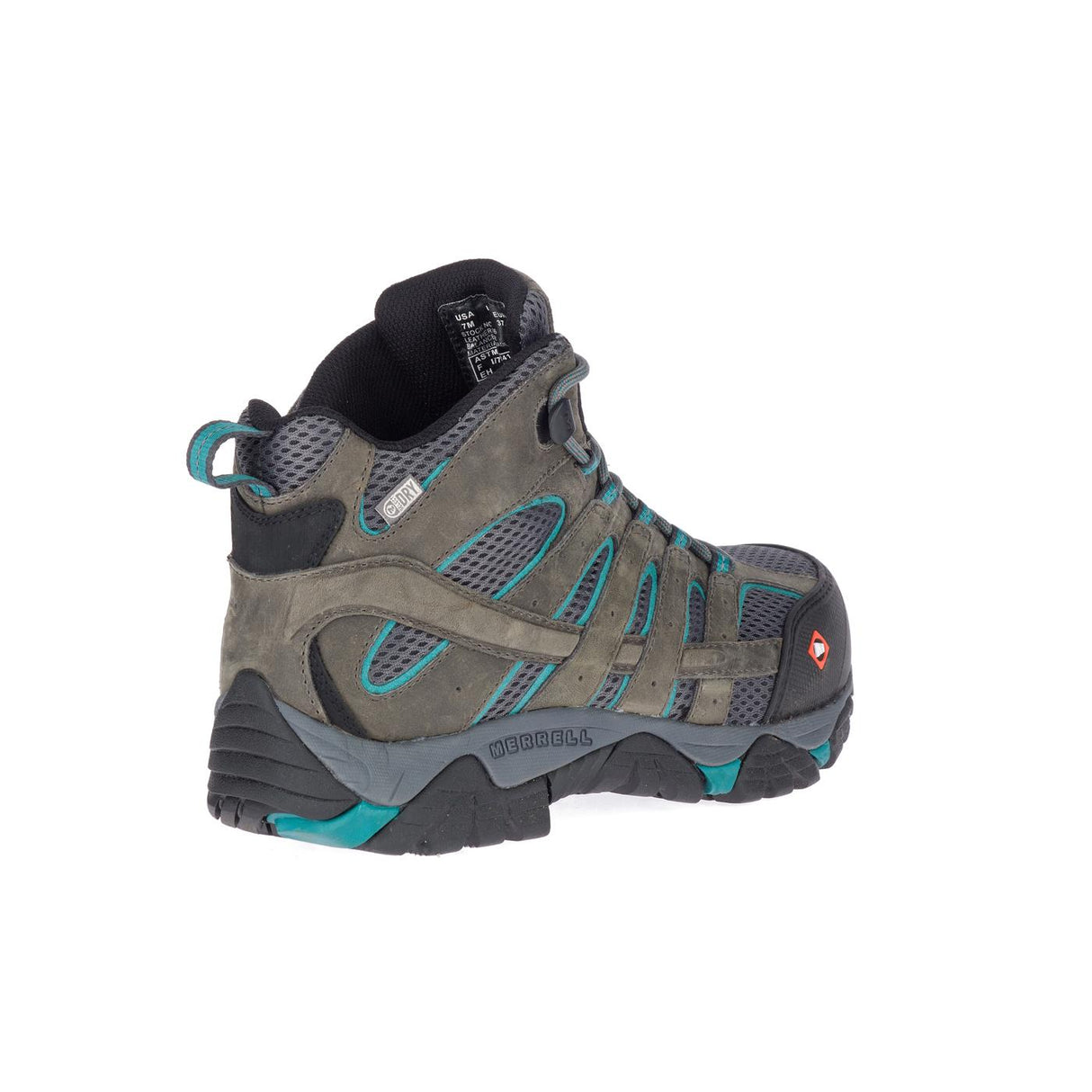 Moab Vertex Mid WoMen's Composite-Toe Work Boots Wp Pewter-Women's Work Boots-Merrell-Steel Toes