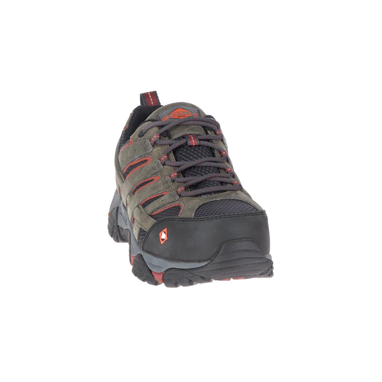 Moab Vertex Vent Men's Composite-Toe Work Shoes Pewter-Men's Work Shoes-Merrell-Steel Toes