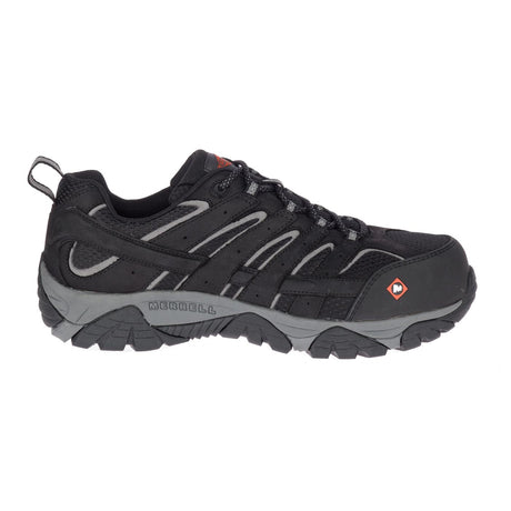 Moab Vertex Vent Men's Composite-Toe Work Shoes Wp Black-Men's Work Shoes-Merrell-Steel Toes