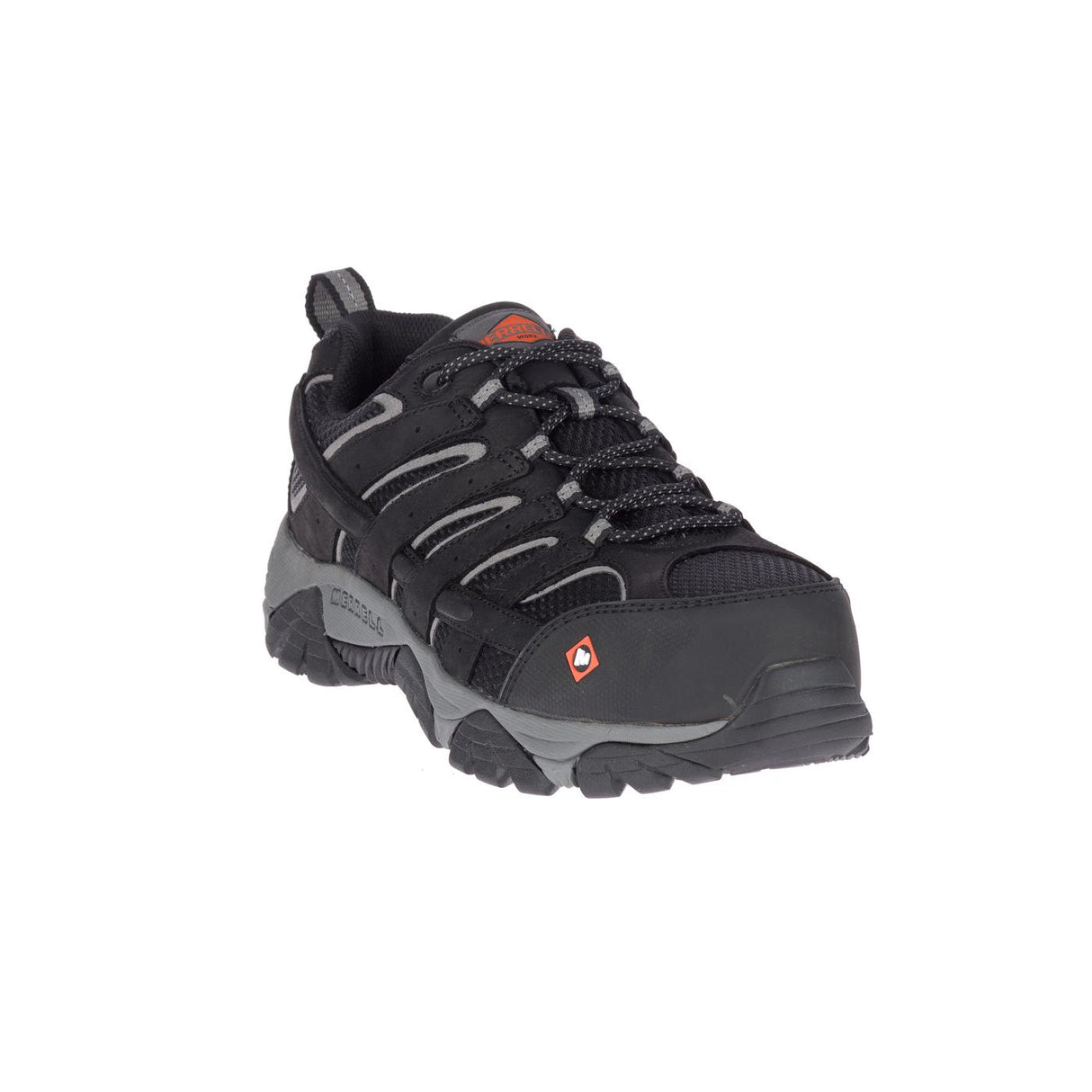 Moab Vertex Vent Men's Composite-Toe Work Shoes Wp Black-Men's Work Shoes-Merrell-Steel Toes