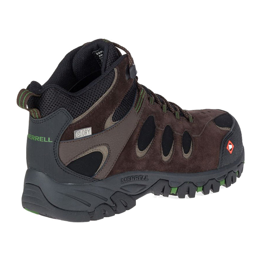 Ridgepass Bolt Mid Men's Work Boots Wp Espresso-Men's Work Boots-Merrell-Steel Toes