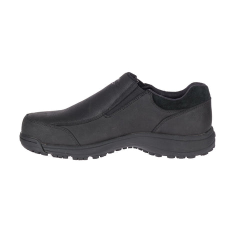 Sutton Moc Men's Steel-Toe Work Shoes Black-Men's Work Shoes-Merrell-Steel Toes