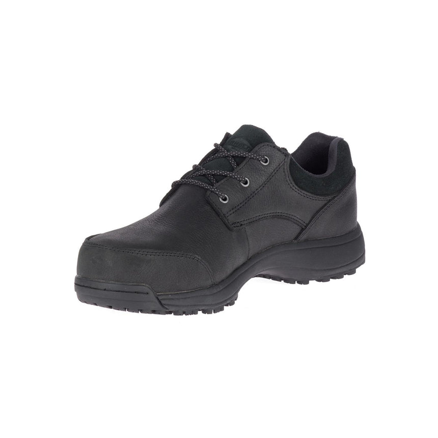 Sutton Oxford Response Men's Steel-Toe Work Shoes Black-Men's Work Shoes-Merrell-Steel Toes