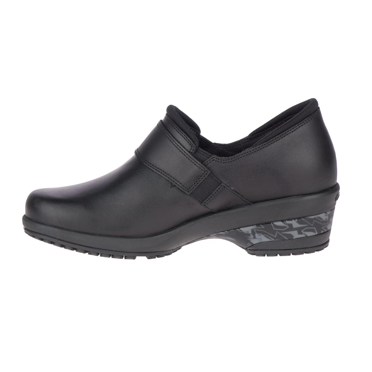 Valetta Slide Ac+ Pro WoMen's Slip Resistant Shoes Shoes Black/Castlerock-Women's Slip Resistant Shoes-Merrell-Steel Toes