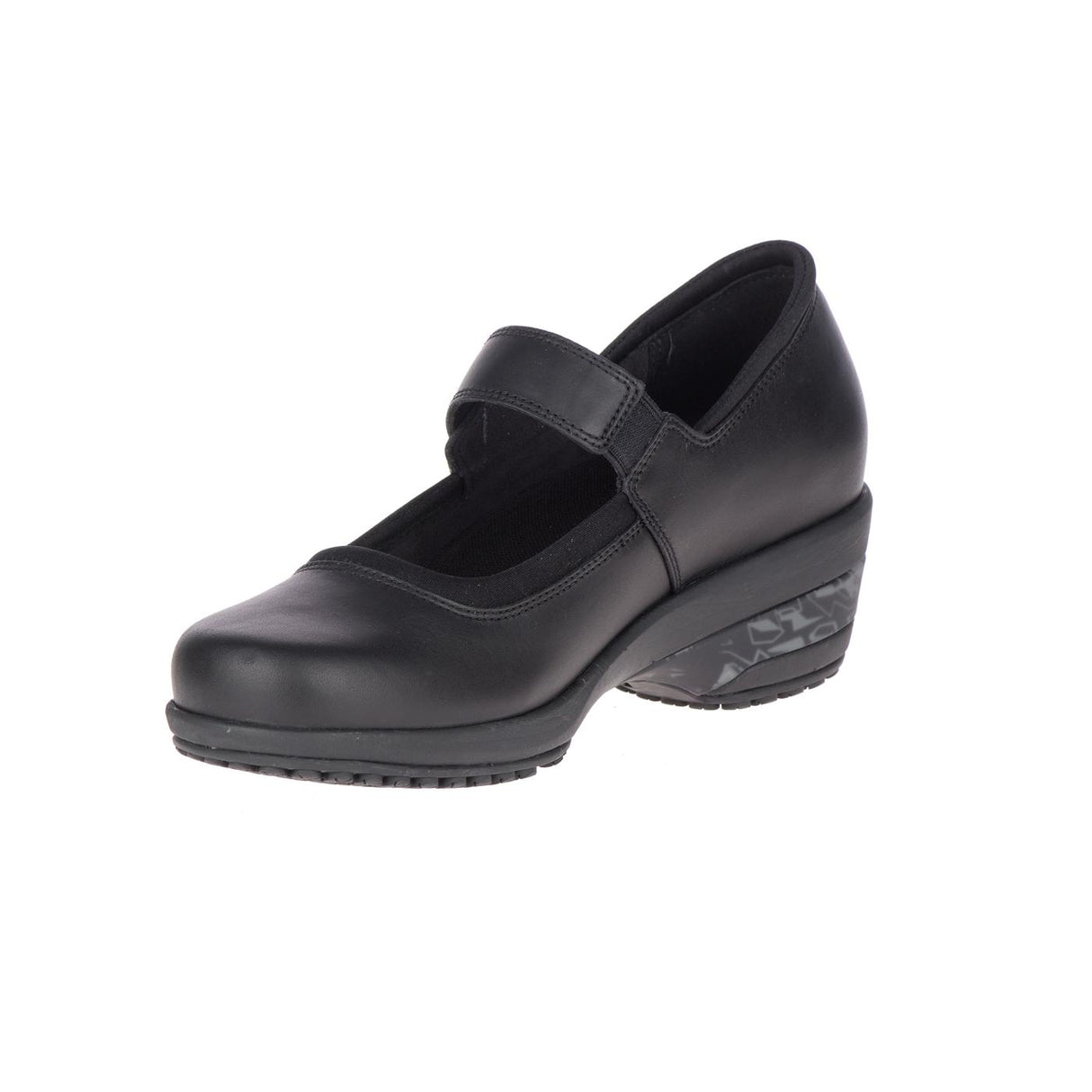 Valetta Strap Ac+ Pro WoMen's Slip Resistant Shoes Shoes Black/Castlerock-Women's Slip Resistant Shoes-Merrell-Steel Toes