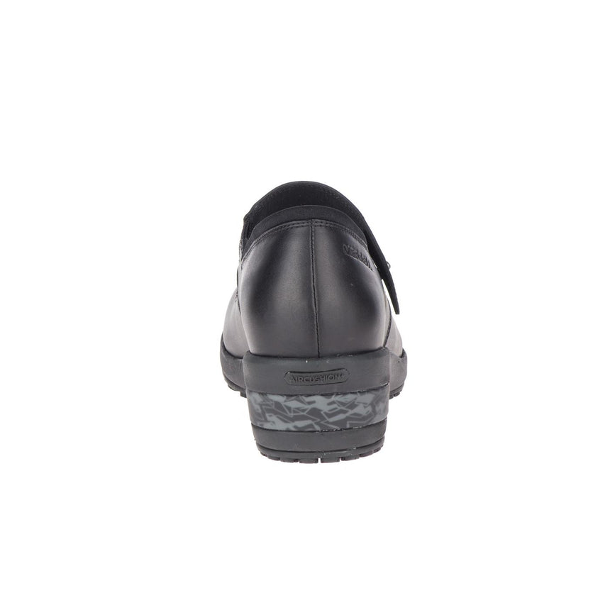 Valetta Strap Ac+ Pro WoMen's Slip Resistant Shoes Shoes Black/Castlerock-Women's Slip Resistant Shoes-Merrell-Steel Toes