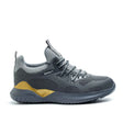 grey and gold safety shoe view