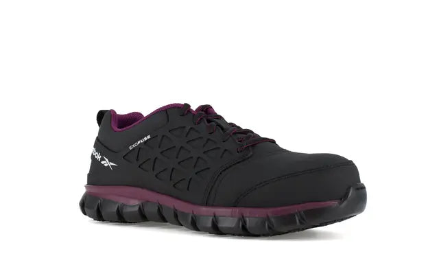 Women's Sublite Cushion Work Athletic Composite Toe Black/Plum