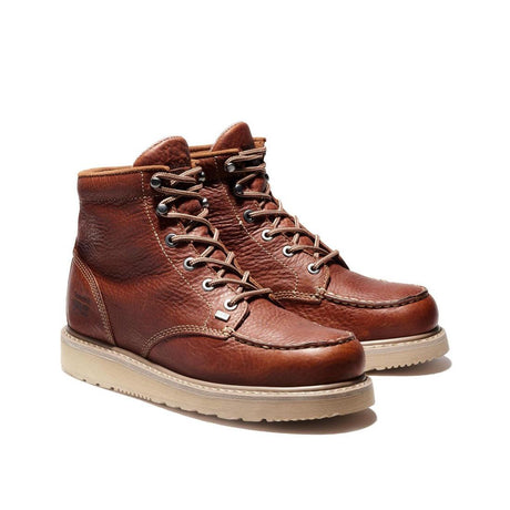 Timberland Pro-6 In Barstow Wedge Brown-Steel Toes-6