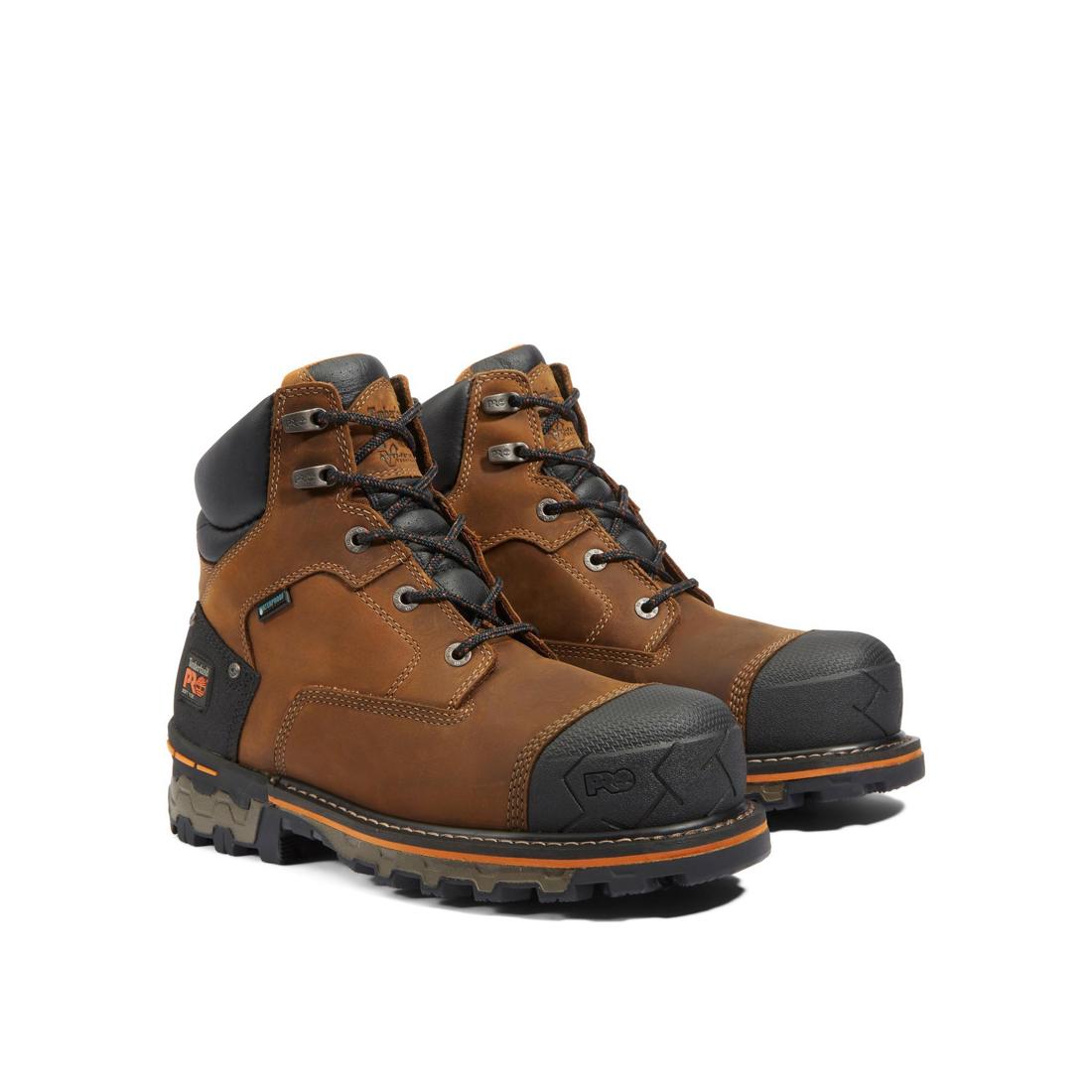 Timberland Pro-6 In Boondock Waterproof Brown-Steel Toes-7