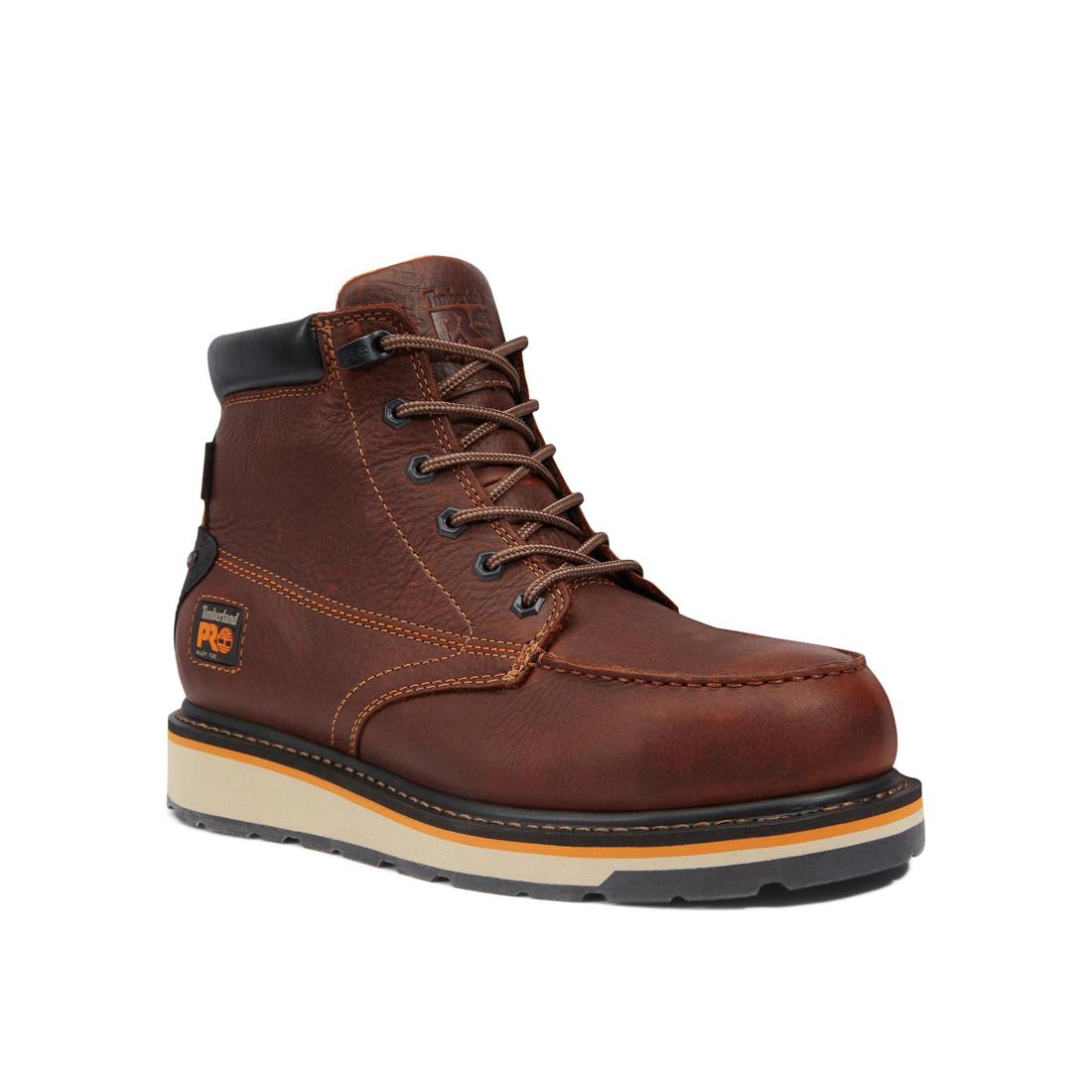 Timberland Pro-6 In Gridworks Al Waterproof Brown-Steel Toes-2