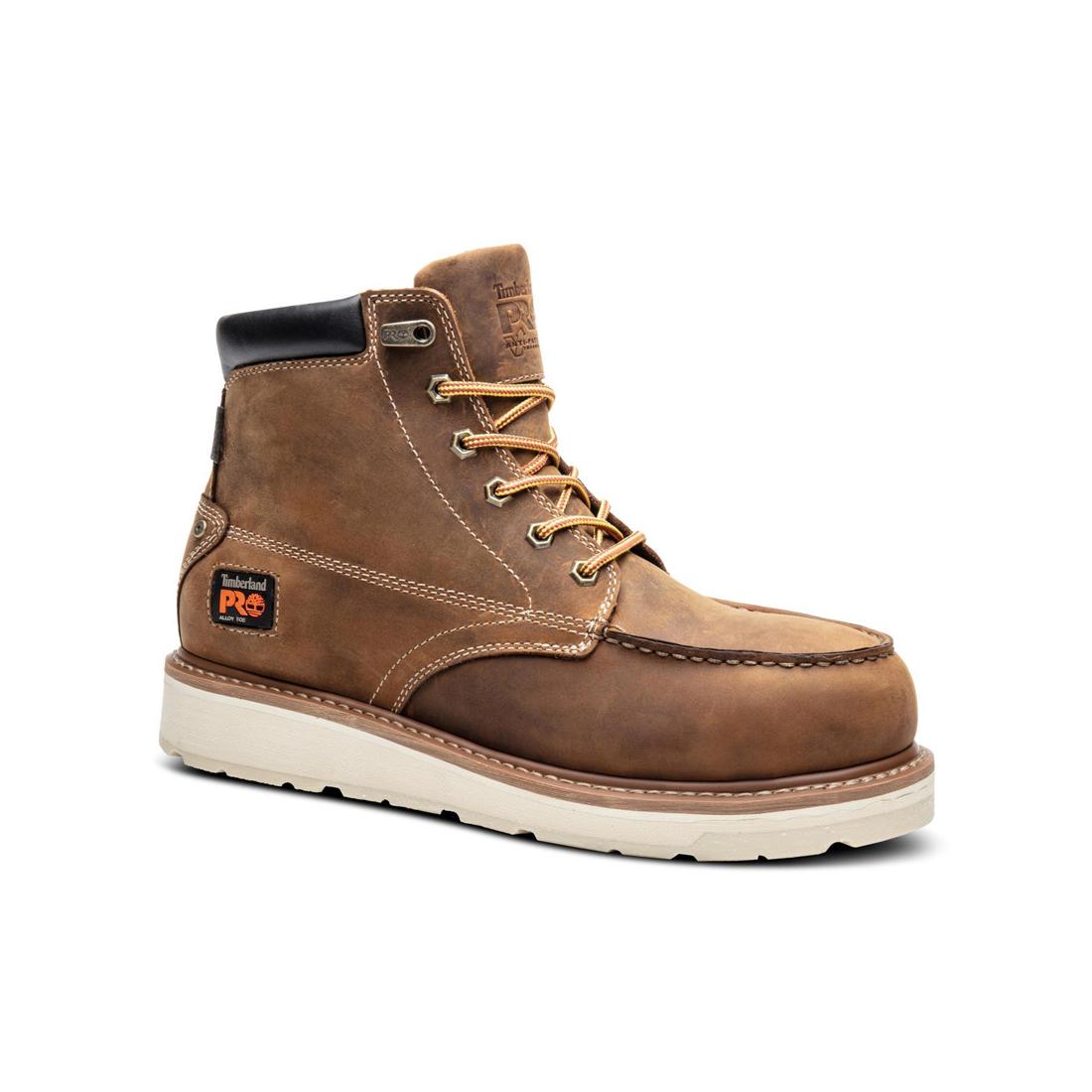 Timberland Pro-6 In Gridworks Al Waterproof Brown-Steel Toes-2